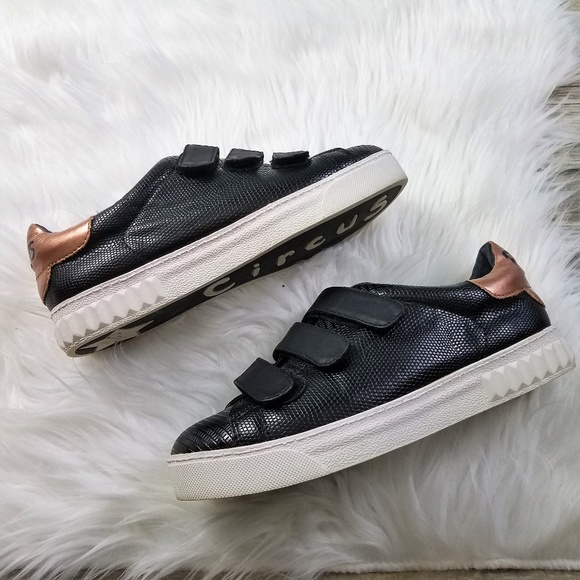 CIRCUS by SAM EDELMAN Black Velcro Chase Shoe - Picture 2 of 8